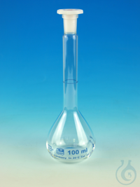 Volumetric flasks, borosilicate glass 3.3 conformity certified, with...