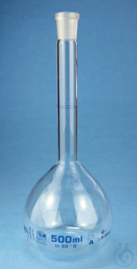 Volumetric flasks, borosilicate glass 3.3 conformity certified, without...
