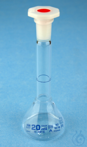 Volumetric flasks, trapezoidal, borosilicate glass 3.3, with interchangeable...