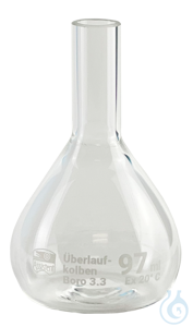 Overflow volumetric flasks, borosilicate glass 3.3 164 ml Auf Anfrage auch in...