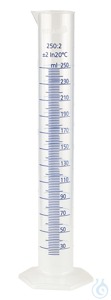Messzylinder aus Polypropylen, hohe Form, blau graduiert 10 ml Messzylinder...