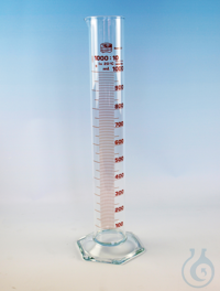 Measuring cylinders tall form, circular base, standard type 5 ml old order...