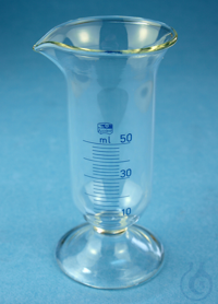 Measures, bell shape, clear glass, graduated 5 ml old order number: 2260/5...