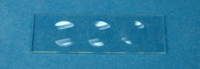 Objektträger mit 3 Vertiefungen ca. 76 x 26 mm Alte Artikelnummer: 2412