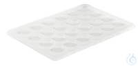 Glasplatten mit 24 Vertiefungen ca. 140x85 mm 16mm &Oslash; Glasplatten mit 24...