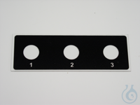 Diagnostika-Objektträger 3 nummerierte Zählfelder ca. 10 mm Ø