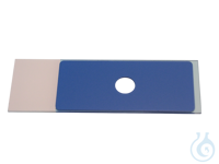 Diagnostika-Objektträger blau beschichtet, 1 Zählfeld ca. 8 mm Ø