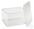 Färbekasten aus Glas, mit Falzdeckel ca. 105x85x80 mm