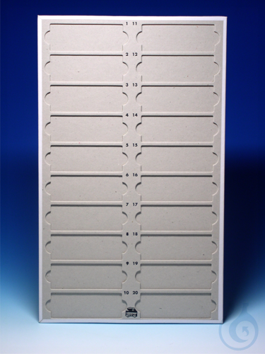 Slide folders without lid, for 20 microslides