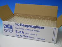 Tubes à essais ELKA, bord évasé mm Ø ca. 160 x 16 numéro d'ordre ancien: 2770/216
