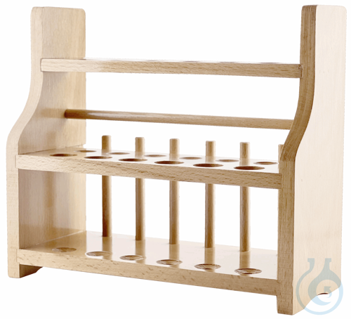 Reagenzglasgestelle aus Holz, fuer Glaeser bis ...