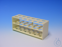 Test tube rack of polystyrene, for 12 tubes up to approx. 20 mm Ø, without...