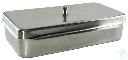 Edelstahl-Instrumentenschalen mit Deckel 30 x 2...