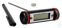 Mini-Digitalthermometer mit Messfühler aus Edelstahl -50 +200 °C