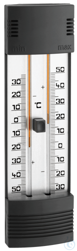 Maximum-minimum thermometer, mercury-free, with...