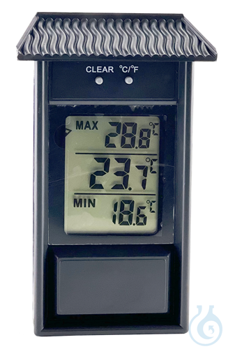 Maxima-Minima-Thermometer, digital gruen - green