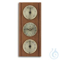 Barometerstation mit Thermometer, Eiche rustikal ca. 27 x 11 cm...