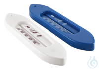 Badethermometer, Schiffchenform, aus Kunststoff white / blue Badethermometer,...