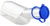 Male urinals of polycarbonate, transparent, with approximate scale with cover 1000 ml