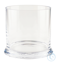 Zylinder aus Glas, mit Fu&szlig;, ohne Deckel ca. 10 x 5 cm Zylinder aus Glas, mit...