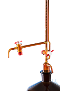 Titrierapparate, Borosilikatglas 3.3, braun, mit Zwischenhahn,...