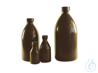 4Artículos como: Bottles of polyethylene, narrow neck, with screw cap, amber 100 ml GL 18...