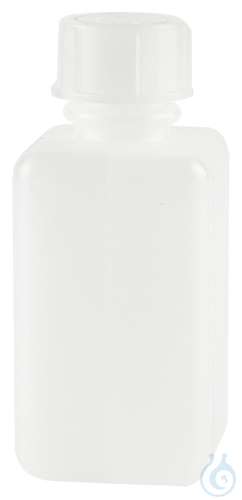 Square bottles of polyethylene, with screw cap ...