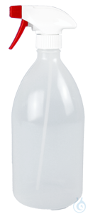 Sprayflasche aus PE-LD, mit Spr&uuml;haufsatz aus Polypropylen 1000 ml-GL28...