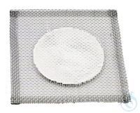 Drahtnetz mit Keramikzentrum, Edelstahl: 120x120 mm Drahtnetz mit...