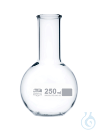 Stehkolben, enghals, Boro 3.3, Aufschrift wei&szlig;, DIN ISO 1773, Volumen: 50 ml...