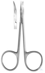 Scissors, Gradle, curved. unitd,  pack. unitry fine, 95 mm