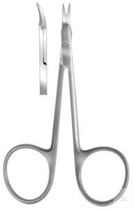 Scissors, Gradle, curved. unitd,  pack. unitry fine, 95 mm