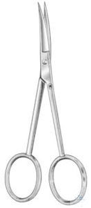 Scissors, curved. unitd, fine, sharp/sharp, 105 mm