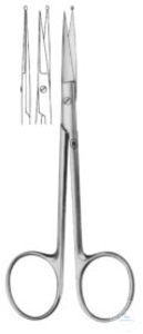 Coronar and dissecting scissors, fine,  with knob, 115 mm