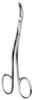 Scissors, La Grange, double curved. unitd, toothed, sharp/sharp, 115 mm