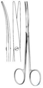 Dissecting scissors, Baby-Metzenbaum, curved. unitd, blunt/blunt, 145 mm...