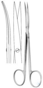 Dissecting scissors, Metzenbaum fino, curved. unitd, sharp/sharp, 145 mm...