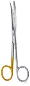 Scissors, delicate "OP-Special", curved. unitd, sharp/blunt, 130 mm Scissors,...