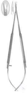 Micro tissue scissors, straight, 180 mm,  with round handle Micro tissue...