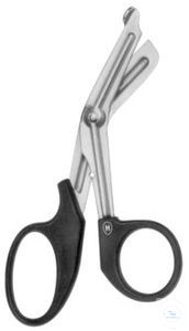 Unipack.universal scissors with plastic handles,  angled, 180 mm...
