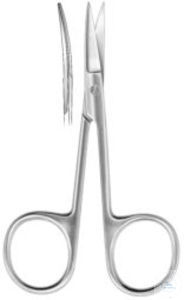 Microscopic scissors, 90 mm, curved. unitd, simple type Microscopic scissors,...
