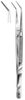 Pinzette mit Schloss 155 mm, feine, gewinkelte Spitze, gerieft Pinzette mit...