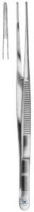 Pinzette, anatomisch, Semken, gerade, 150 mm
