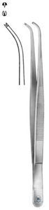 Pinzette, chirurgisch, 130 mm, 1:2 Haken, gebogen, schlank Pinzette,...