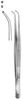 Pinzette, chirurgisch, 130 mm, 1:2 Haken, gebogen, schlank Pinzette,...
