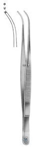 Pinzette, chirurgisch, 150 mm, Semken, gebogen, 1:2 Haken