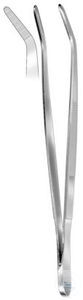 Forceps, 18/8, dissecting,  curved. unitd, simple type,105mm Forceps, 18/8,...