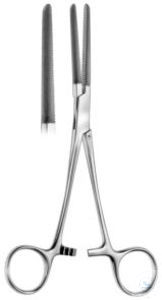 Tubing clamp, 160 mm, plastic coated