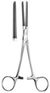 Tubing clamp, 160 mm, plastic coated