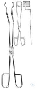 Bulb-tongs, stainless, 550 mm